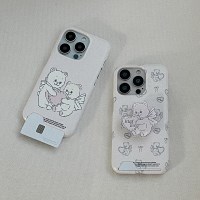 vintage heart bear 디자인 [카드수납 폰케이스]