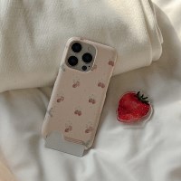 strawberry flower pattern 디자인 [카드수납 폰케이스]