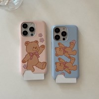 bear embroidery 디자인 [카드수납 폰케이스]