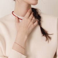 제이로렌 레인보우 문스톤 페블 실버 팔지 B01033