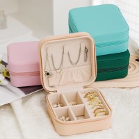 미니멀 지퍼 주얼리 박스 악세사리 보관함 여행용 휴대용 보석함