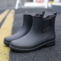 남성 베이직 발목장화 숏 레인부츠 250-270