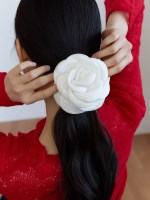 big camellia corsage (WHITE)