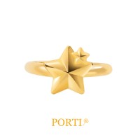 [뽀르띠] 순금 24K 0.5g~ 더블스타 아기 백일반지 돌반지