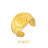 [뽀르띠] 순금 24K 0.5g~ 무럭무럭 수/복 첫돌 백일 돌반지