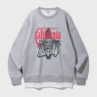 앨빈클로 서핑 레이어드 오버핏 맨투맨 MAR625 (2 COLOR)