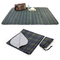 그린체크 피크닉매트 방수 돗자리 야외 캠핑 접이식 휴대용 돗자리매
