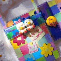 갤럭시Z플립7 컬러풀 꽃 패턴 힌지보호 하드 케이스