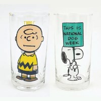 PEANUTS 스누피 유리컵 일본 수입 캐릭터