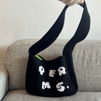 [Knit Bag]펌즈 로고 니트백