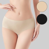 여성 심리스 네모 팬티 사각 무봉제 드로즈 2컬러