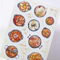 [호얀] 한식 찌개 씰스티커