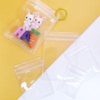 PVC 인형 포카 투명 파우치 악세사리 부자재 (size4)