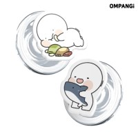[옴팡이 공식 정품] 에폭시 맥세이프 그립 톡 스마트 거치대 롤링