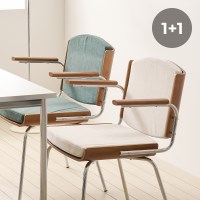 1+1 실리 체어 카페 식탁 의자 인테리어 벨벳 원목 스틸 팔걸이