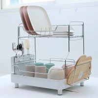 오토 드레인 식기건조대 2단 2칼라 택1