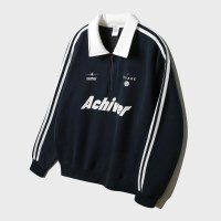 앨빈클로 ACHIVER 트랙 카라넥 오버핏 맨투맨 MAR929 (4 COLOR)