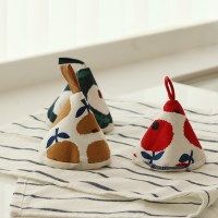 냄비 뚜껑 손잡이 꼬깔모양 뜨거운 냄비홀더 면