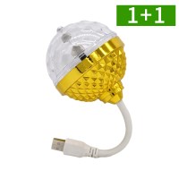 1+1 USB 미러볼 노래방 LED 조명 파티 싸이키 무드등