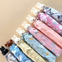 미피 miffy 접이식 3단 우산 페이스 손잡이