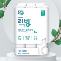 롤화장지 휴지 두루마리 먼지없는 3겹 도톰한 물에잘녹는