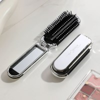 거울 일체형 폴딩 헤어 빗 브러쉬