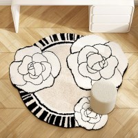 프렌치 카멜리아 원형 러그