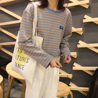 루즈핏 스트라이프 롱슬리브 여성의류