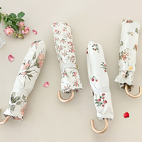 자외선차단 초경량 방수코팅 플로럴 암막 3단 양우산