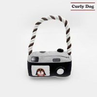 강아지 장난감 터그놀이 이갈이 삑삑이 카메라 터그B