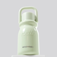 홀로홀로 원터치 밀크텀블러 보온병 430ml 그린