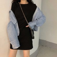 여자 여행 봄 패션 숏원피스 반팔 발랄 코디 원피스