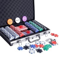 500pcs 카지노칩 세트 카드 포커칩 게임칩 홀덤 B967
