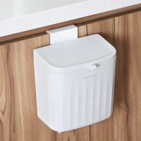 푸벨드마망 올화이트 싱크대 걸이형 쓰레기통 7L