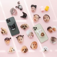 국내주문제작 그립 아크릴 맥세이프 스마트톡 자유형톡 사진강아지