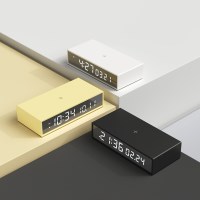 무아스 15W 슬림 엣지 미러 무선충전 알람시계 탁상시계