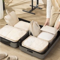 여행용 압축 파우치 캐리어 화장품 세면도구 신발 속옷 수납 7종