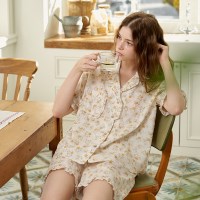 [울랄라 Ullala!] 재스민 반팔 여성페어 크림 60수