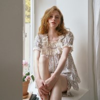 [울랄라 Ullala!] 네리사 반팔 투피스 아이보리 40수