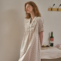 [울랄라 Ullala!] 엘비라 반팔 원피스 아이보리 40수