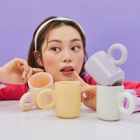 베터핑거 세라믹 링 머그(민트/핑크, 택1)