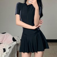 여성 플레어 원피스 래쉬가드 수영복 물놀이 워터파크 수영복