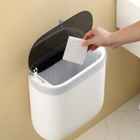 벽걸이 휴지통 10L 원터치 공중부양 종량제 주방 쓰레기통