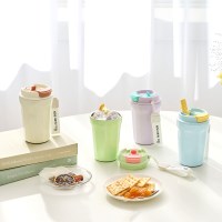 클리나 빨대 캔디머그 텀블러 보온보냉 스텐 텀블러 380ml