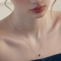 (실버925) 블루베일 베럴 목걸이 NZ2466