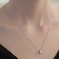 [예약배송] (실버925) 글린트 탄생석 링 목걸이 NZ2464