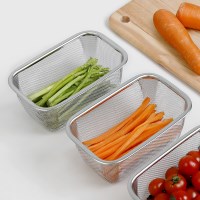 304 스텐 메쉬 직사각 채반 / 사각 스텐 채반 세트