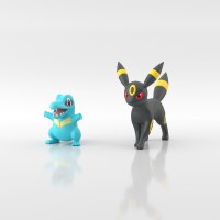 포켓몬 스케일 월드 성도지방 리아코&블래키