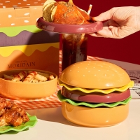 [선물추천] 버거 앤 플레이트 5p세트 귀여운 햄버거 접시세트