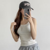부유방커버 유넥 슬림핏 골지 나시 to-2498c